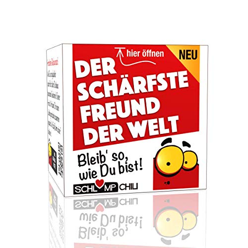 Schlump-Chili Der schärfste Freund der Welt - Ein witziges Geschenk für einen guten Freund oder deinen Schatz z.B. zum Geburtstag, Weihnachten, Ostern, Herrentag, Valentinstag von Schlump-Chili