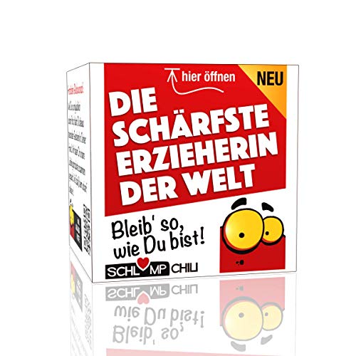 Schlump-Chili⎥Die schärfste Erzieherin der Welt Geschenk Set - ein witziges Präsent für Frauen z.B. zum Geburtstag, Weihnachten! von Schlump-Chili