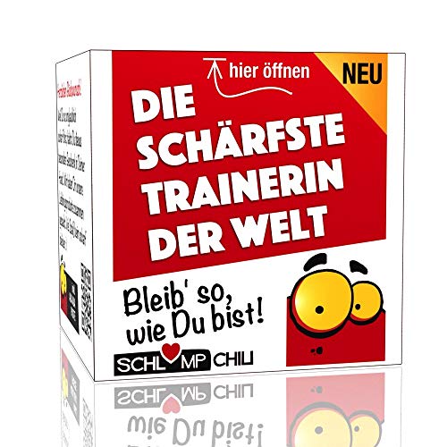 Schlump-Chili⎥Die schärfste Trainerin der Welt - ein witziges und originelles Geschenk für Frauen. Ein Cooles Präsent z.B. für Coaches in Beruf, Freizeit und Sport, Beraterin und Consultin. von Schlump-Chili