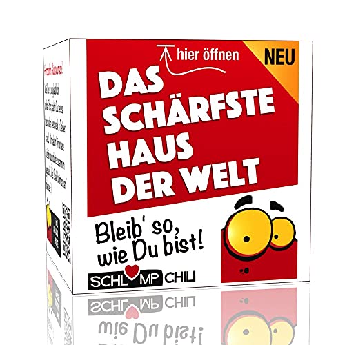 Schlump-Chili⎥Hausbau Geschenk Set - Das schärfste Haus der Welt! Eine tolle Geschenkidee für Bauherren oder zum Richtfest oder Einzug ins Eigenheim. von Schlump-Chili