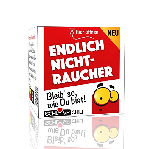 Schlump-Chili⎥Rauchfrei Geschenk - Endlich Nichtraucher! Ein cooles Präsent, Belohnung zum Rauchstopp für Männer, die mit dem Rauchen aufhören wollen oder aufgehört haben. von Schlump-Chili