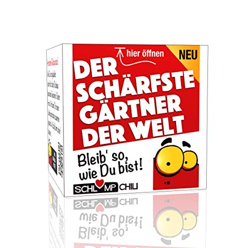 Schlump-Chili⎥Schärfster Gärtner Geschenk - ein witziges Präsent für pflanzen liebende Männer z.B. zum Geburtstag, Weihnachten, Ostern, Männertag, Valentinstag von Schlump-Chili