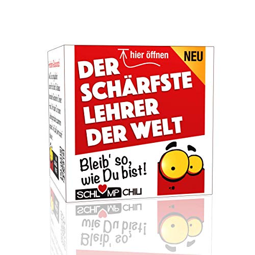 Der schärfste Lehrer der Welt - Ein witziges Geschenk zum Geburtstag, Männertag, Ostern, Weihnachten, Abschluss, Schulabschluss von Schlump-Chili