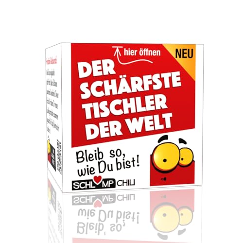 Schlump-Chili Der Schärfste Tischler der Welt witziges Geschenk z.B. zum Geburtstag, zur bestandenen Prüfung zum Wichteln & Weihnachten. Ein lustiges Präsent für den Schreiner. von Schlump-Chili