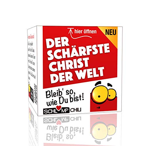 Schlump-Chili⎪Der schärfste Christ der Welt - ein Geschenk zur Taufe, tolles Präsent zum Geburtstag, Ostern, Weihnachten, Nikolaus, als Dankeschön oder einfach so :) von Schlump-Chili