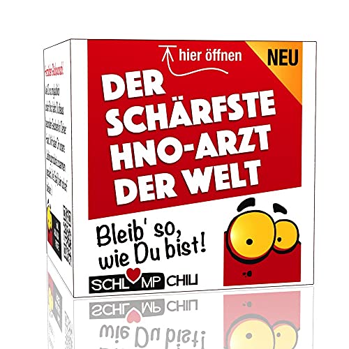 Schlump-Chili⎥Der schärfste HNO-Arzt der Welt - Ein witziges Geschenk Set für Mediziner! Geschenkidee für Doktoren z.B. zum Geburtstag, Weihnachten von Schlump-Chili