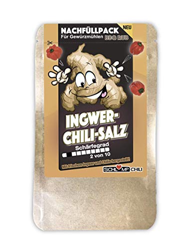 Schlump-Chili⎥ICHISA⎥Ingwer Chili Salz Probierpack mit Meersalz, Habanero-Chilis und Ginger (1x 20 g) von Schlump-Chili