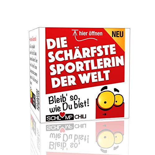 Schlump-Chili⎥Schärfste Sportlerin Geschenk - ein witziges Präsent für Fitness begeisterte Frauen! Eine tolle Geschenkidee für Damen. von Schlump-Chili