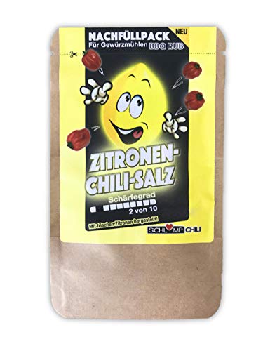 Schlump-Chili Zetty Zitronen Chili Salz Probierpack mit Zitronenzeste und Habanero-Chilis (1 x 20 g) von Schlump-Chili