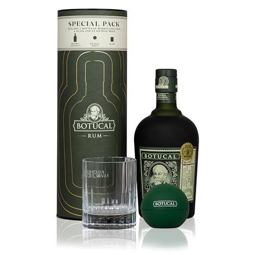 Botucal Reserva Exclusiva 40% Vol. 0,7 Liter in Tube mit Tumbler und Eiswürfelform von Schnapsbaron