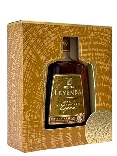 Brugal Leyenda Cognac Cask Rum I Edler Rum aus der Karibik I 38% Vol. I 0,7 Liter by Schnapsbaron® von Schnapsbaron