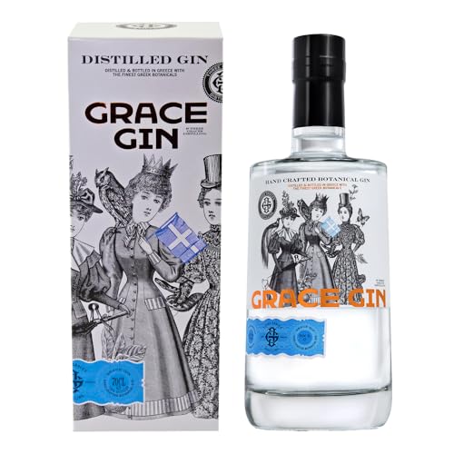 GRACE GIN mit Geschenkhülle/aus Weintrauben Destillat / 45,7% 0,7 Liter/Griechenland von Schnapsbaron