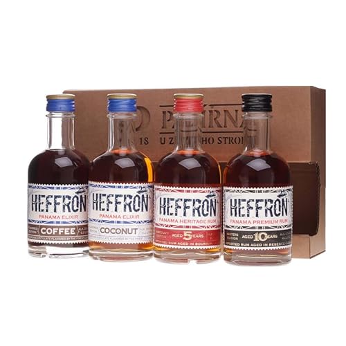 Heffron Rum Tasting Set 37% Vol. 4 x 0,2 Liter by Schnapsbaron® von Schnapsbaron