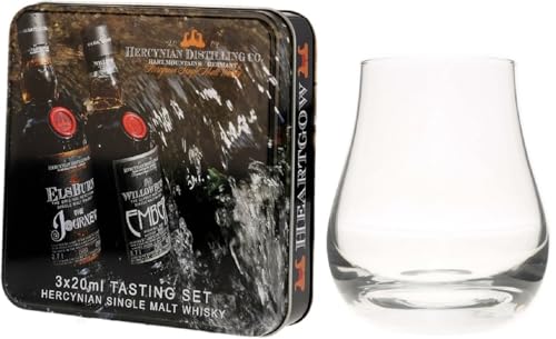 Hercynian Distilling Tasting Set 45,9-48% Vol. 3 x 0,02 Liter incl. Spey Dram Glas by Schnapsbaron® von Schnapsbaron