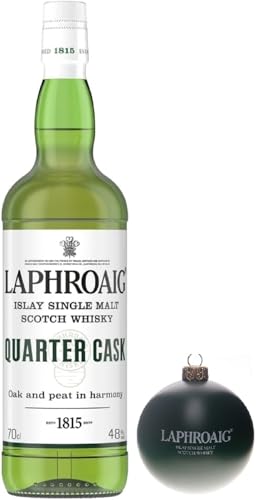 Laphroaig Quarter Cask Islay Single Malt Scotch Whisky 48% Vol 700ml incl. Weihnachtskugel von Laphroaig von Schnapsbaron