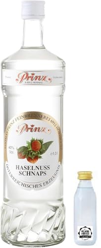 Prinz Haselnuss Schnaps 40% Vol. 1,0 Liter incl. gratis Miniatur vom Schnapsbaron® von Schnapsbaron