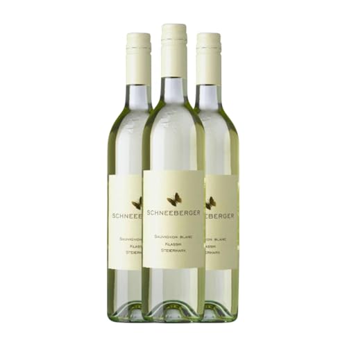 Schneeberger Sauvignon Weiß Südsteiermark 75 cl Weißwein (Karton mit 3 Flaschen von 75 cl) von Schneeberger