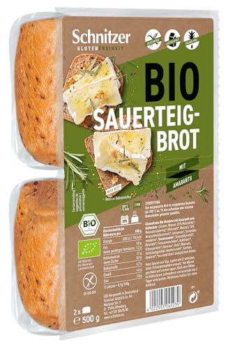 Schnitzer GLUTENFREE Brote Rustico mit Amaranthmehl glutenfrei, 4er Pack (4 x 500 g) von Schnitzer GLUTENFREE