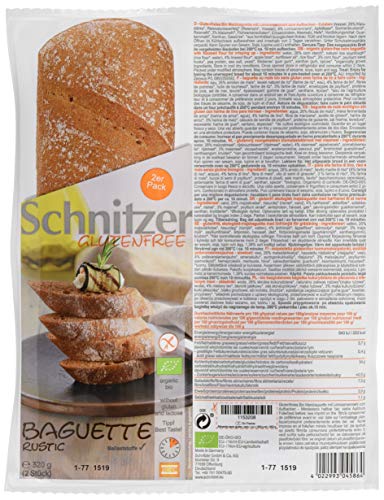 Schnitzer glutenfree Bio Baguette Rustic, 5er Pack (5 x 320 g) von Schnitzer glutenfree