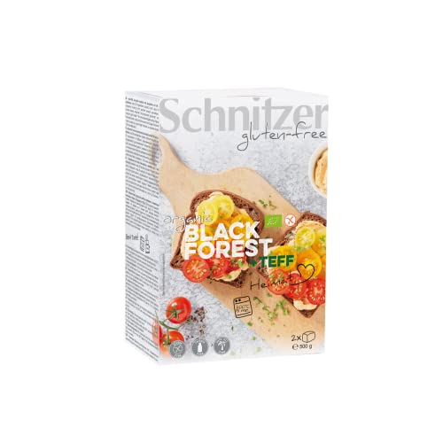 Schnitzer Black Forest + Teff, Bio-Aufbackbrot, 100% glutenfrei, 500 g von Schnitzer