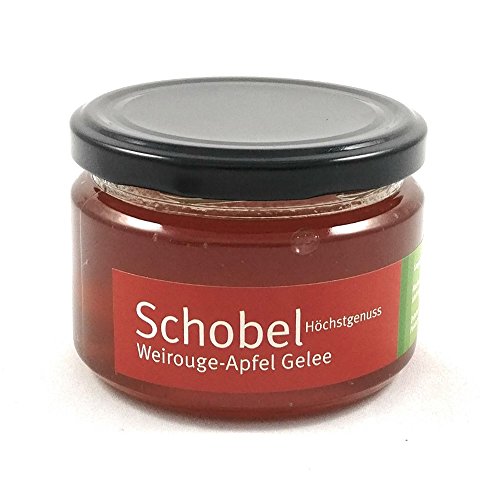 Weirouge Apfel Gelee - Apfel Gelee nach altem Rezept - Fruchtaufstrich der besonderen Art für Gourmets von Schobel Höchstgenuss