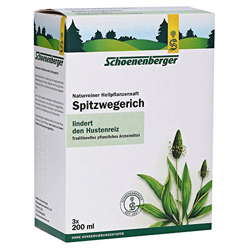 Schoenenberger Heilpflanzensäfte SPITZWEGERICH Saft 3x 200ml von Schoenenberger