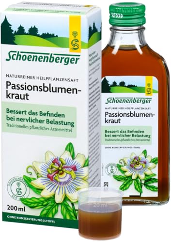 Passionsblumenkraut, Naturr. Heilpflanzensaft bio 2 x 200 ml von Schoenenberger