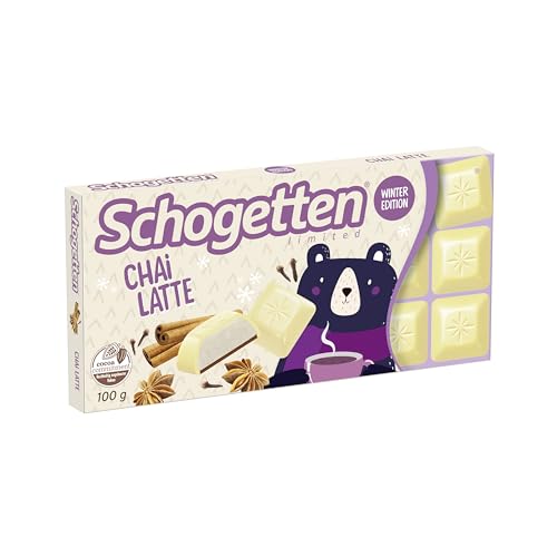 Schogetten Winter Edition Chai Latte I 100 g Schokoalde I praktisch einzeln portioniert von Schogetten