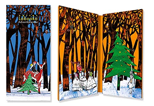 Zotter Adventskalender – Labooko Adventkalender – aufklappbarer Adventskalender mit 24 unterschiedlichen Schokolodensorten - pure Schokolade, 192g von Schokolade