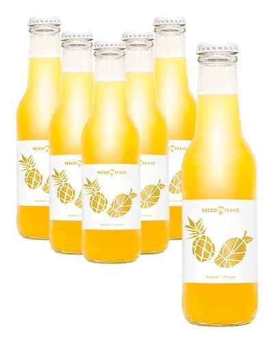 SCHORLEFRANZ® Seccofranz Mango Ananas | Veganer Sekt | Tropisch, Fruchtig & Spritzig | Perlwein Made In Germany (18 x 0,25 l) von Schorlefranzi - Roseschorle