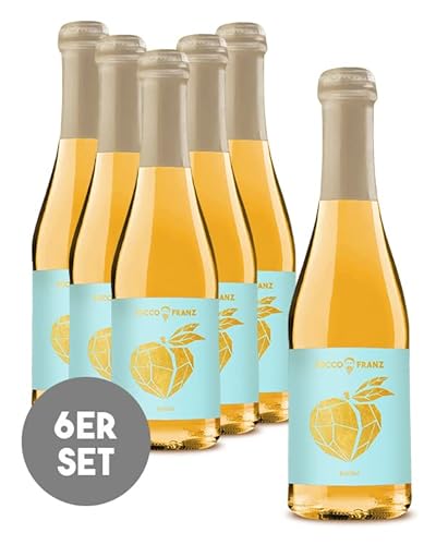 SCHORLEFRANZ Seccofranz Bellini Piccolo 6x | Veganer Piccolo Sekt 0,2 | Beerig, Fruchtig & Spritzig | Perlwein Made In Germany | Geschenk Für Frauen von Schorlefranzi - Roseschorle