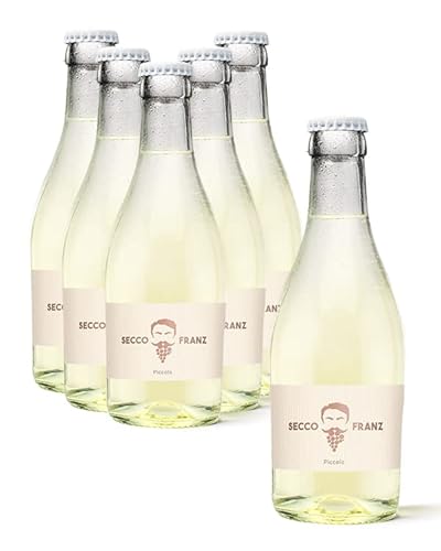 SCHORLEFRANZ Seccofranz Secco Piccolo 12x | Veganer Piccolo Sekt 0,2 | Trocken, Leicht & Spritzig | Perlwein Made In Germany von Schorlefranzi - Roseschorle