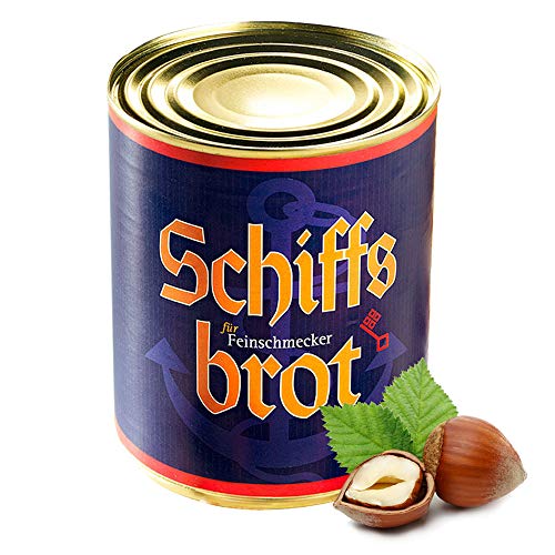 Schiffsbrot Büchsenbrot Dosenbrot Haselnuss 6 für 5, 1 Jahr Haltbarkeit (6 x 500 g) von "Schrader"