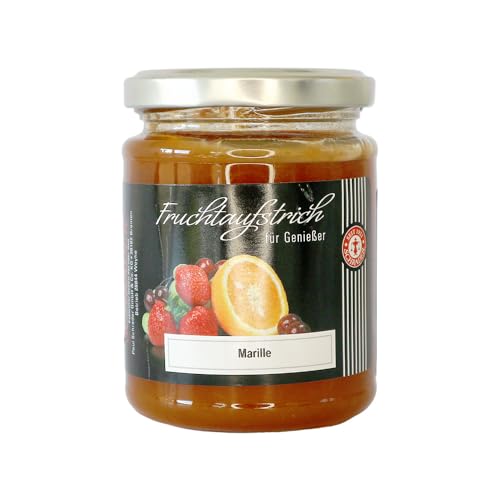 Schrader | Fruchtaufstrich Marille | Brotaufstrich aus sonnengereiften Marillen | 55 g Frucht je 100 g | 250 g Glas von Schrader