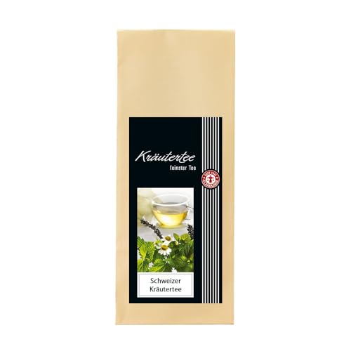 Schrader |Schweizer Kräutertee | mit Orange-Minze-Geschmack | u.a. Orangenschalen, Ingwerstücke, Verbenenkraut | 125 g von Schrader