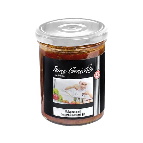 Schrader | Vegane Bolognese mit Sonnenblumenhack | schmeckt typisch italienisch | tafelfertig | BIO | 370g Glas von Schrader