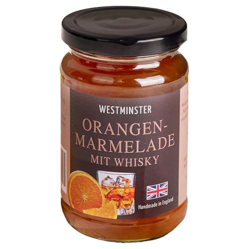 Westminster | Orangen-Marmelade mit Whisky | Traditionell englisches Rezept | Sevilla Orangen und Whisky | 340 g Glas von Schrader