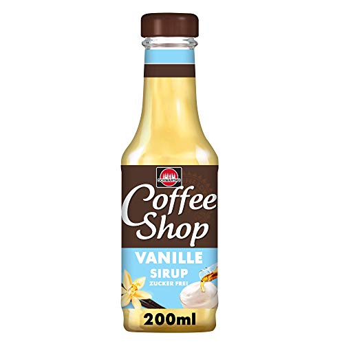 Schwartau Coffee Shop Vanille zuckerfrei, Kaffeesirup, 8er Pack (8 x 200ml Flasche) von Schwartau