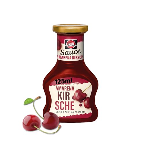 Schwartau Dessert Sauce Amarena-Kirsche, zum Verfeinern von Desserts und Eis, 125ml von Schwartau