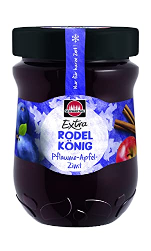 Schwartau Extra Rodelkönig Pflaume-Apfel-Zimt, Winterkonfitüre, 340 g Glas von Schwartau