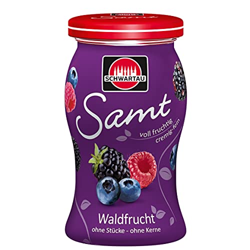 Schwartau Extra Samt Waldfrucht, 8er Pack (8 x 270 g) von Schwartau