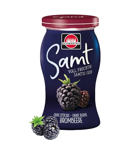 Schwartau Samt Brombeere, Fruchtaufstrich ohne Stücke & ohne Kerne, 270g (Packung mit 10) von Schwartau