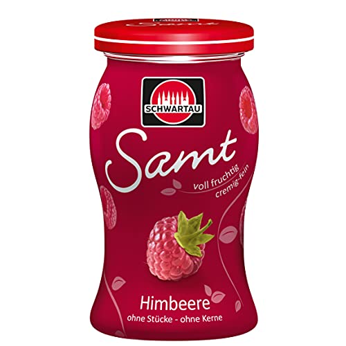 Schwartau Samt Himbeere, Fruchtaufstrich, ohne Stücke - ohne Kerne, 8er Pack (8 x 270 g) von Schwartau