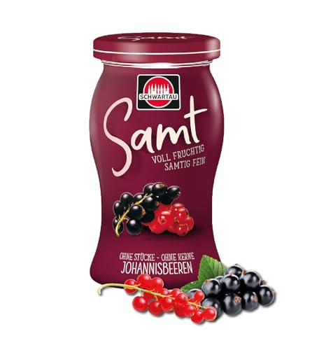 Schwartau Samt Johannisbeeren, Fruchtaufstrich ohne Stücke & ohne Kerne, 270g (Packung mit 6) von Schwartau