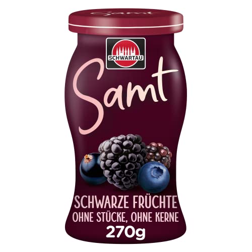 Schwartau Samt Schwarze Früchte, Fruchtaufstrich ohne Stücke & ohne Kerne, 270g von Schwartau