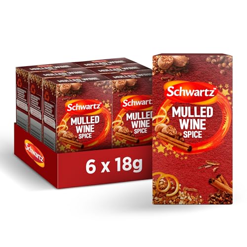 Schwartz Glühwein-Gewürz, 6 Packungen (insgesamt 36 Beutel) von Schwartz