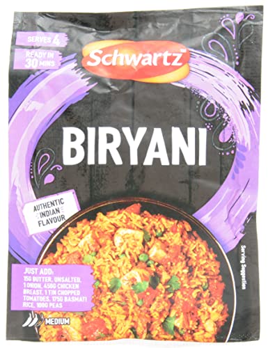Schwartz Päckchen Sauce Range (Biryani Rezeptmischung, 3 x 35 g) von Schwartz