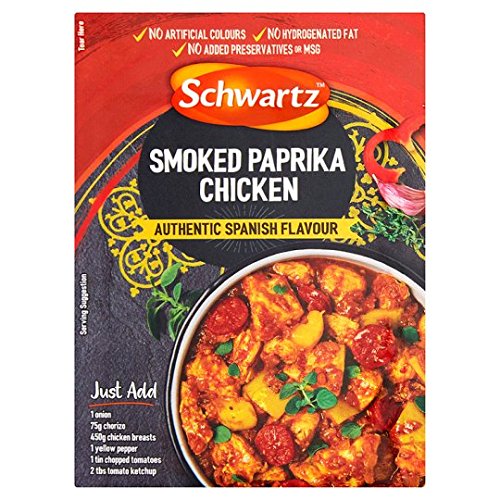 Schwartz Smoked Paprika Chicken Seasoning (authentischer spanischer Geschmack), 28 g, 6 Stück von Schwartz