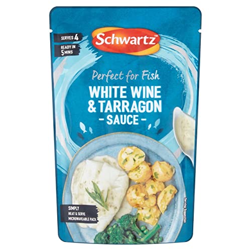 Schwartz Weißwein & Estragon Sauce für Fische, 300 g von Schwartz