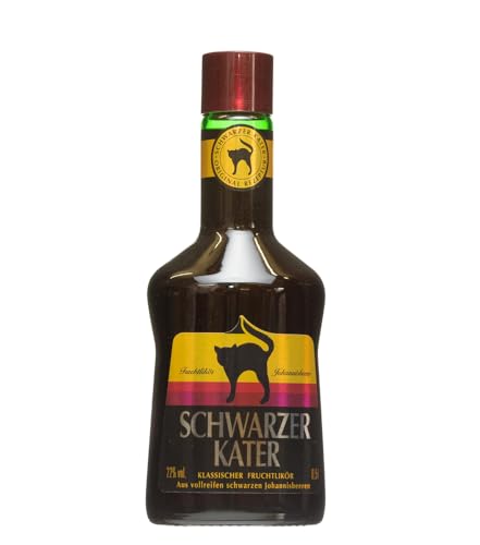 Schwarzer Kater Fruchtlikör Johannisbeere / 22% Vol. / 0,5 Liter-Flasche von Schwarzer Kater